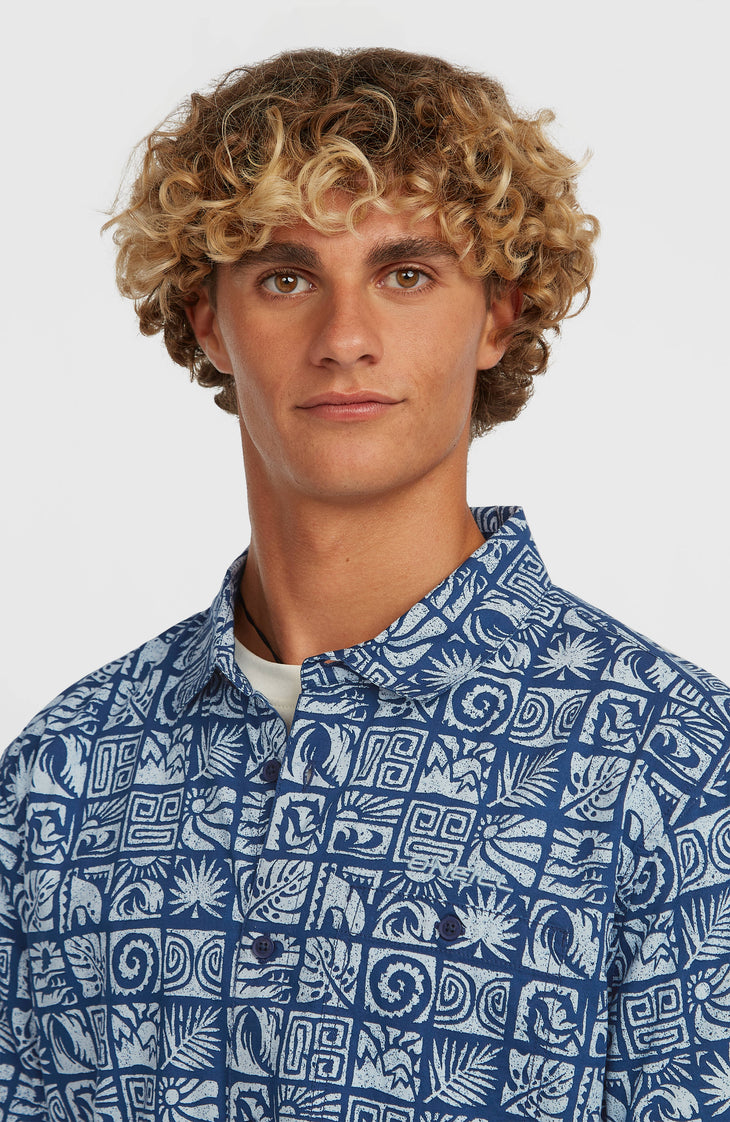 O'Neill Print Shirt | Dark Blue Bricks