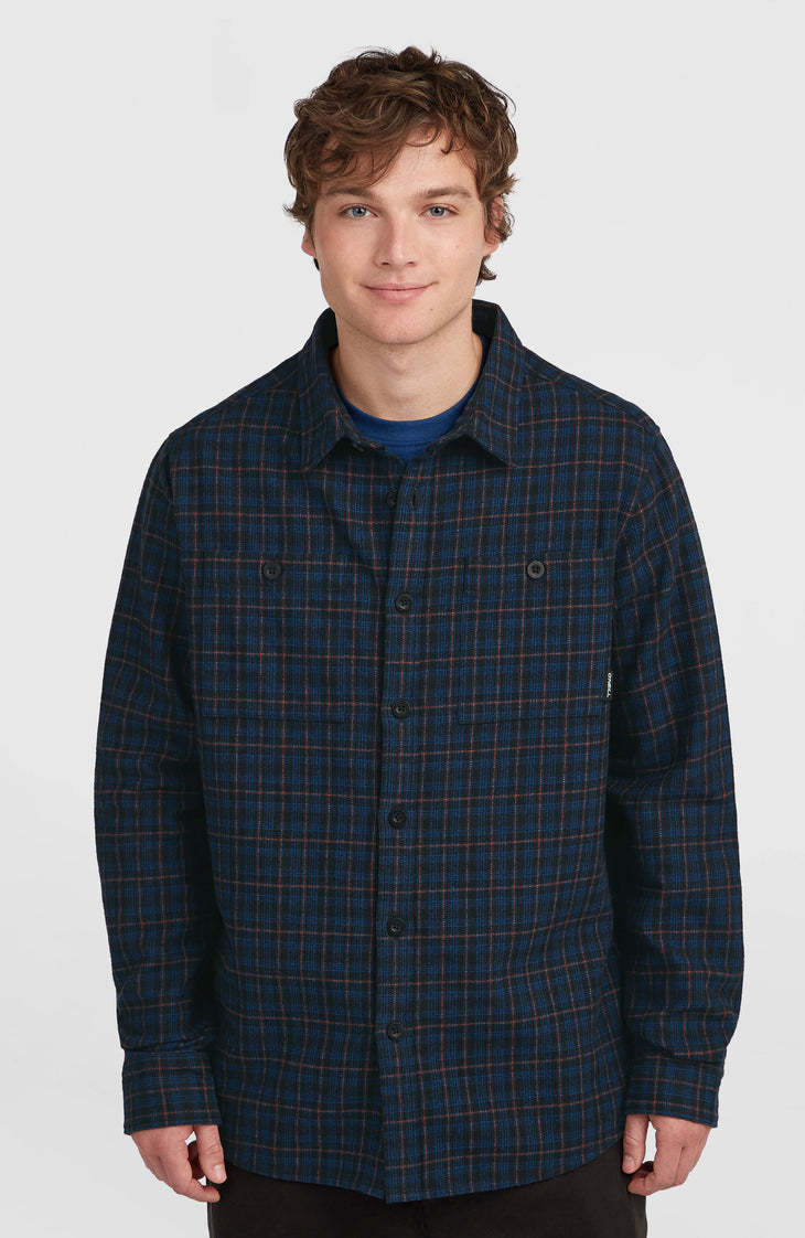 Must-Have Flannel Shirt | Black Mini Check Plaid