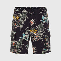 Essentials Cargo Shorts | Black Tropicana