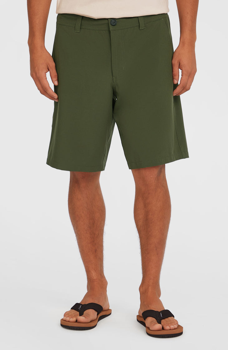 Hybrid Chino 19" Shorts | Forest Night