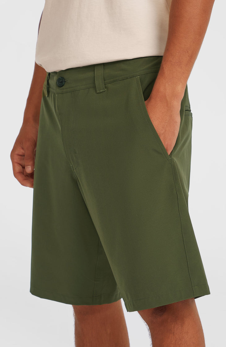 Hybrid Chino 19" Shorts | Forest Night