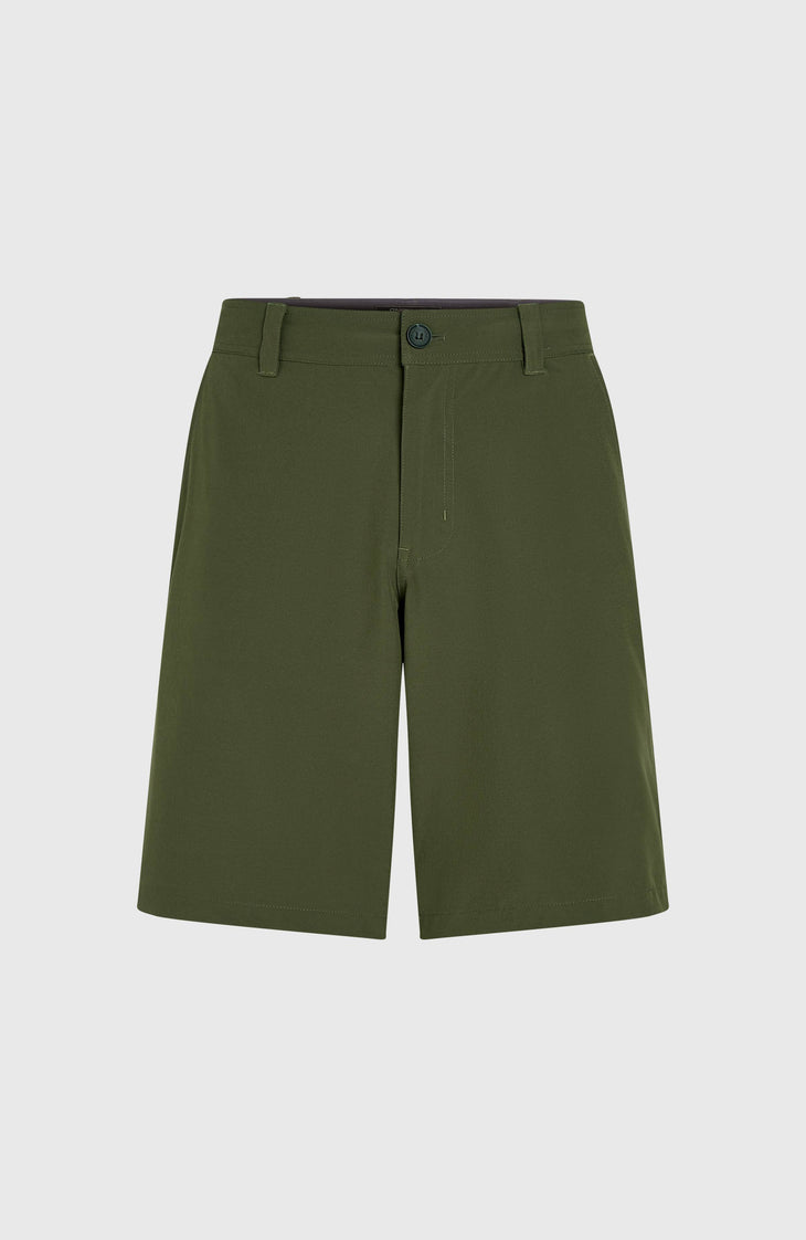 Hybrid Chino 19" Shorts | Forest Night