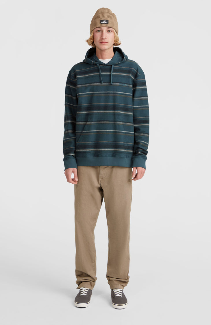 Bavaro Hoodie | Blue Ikat Stripe