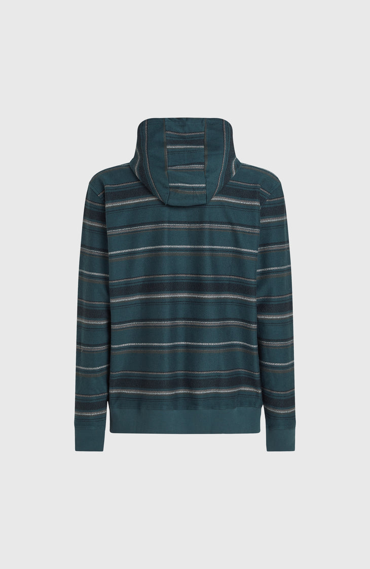 Bavaro Hoodie | Blue Ikat Stripe