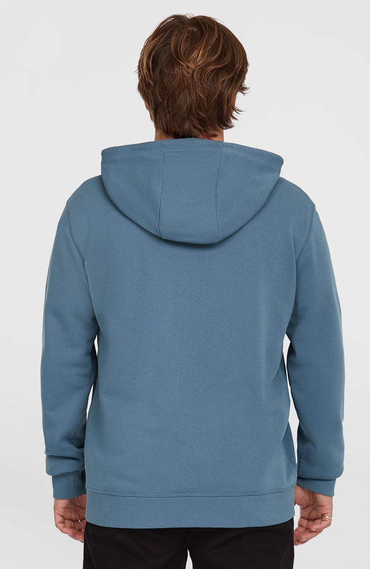 Small Logo Full Zip Hoodie | Copen Blue