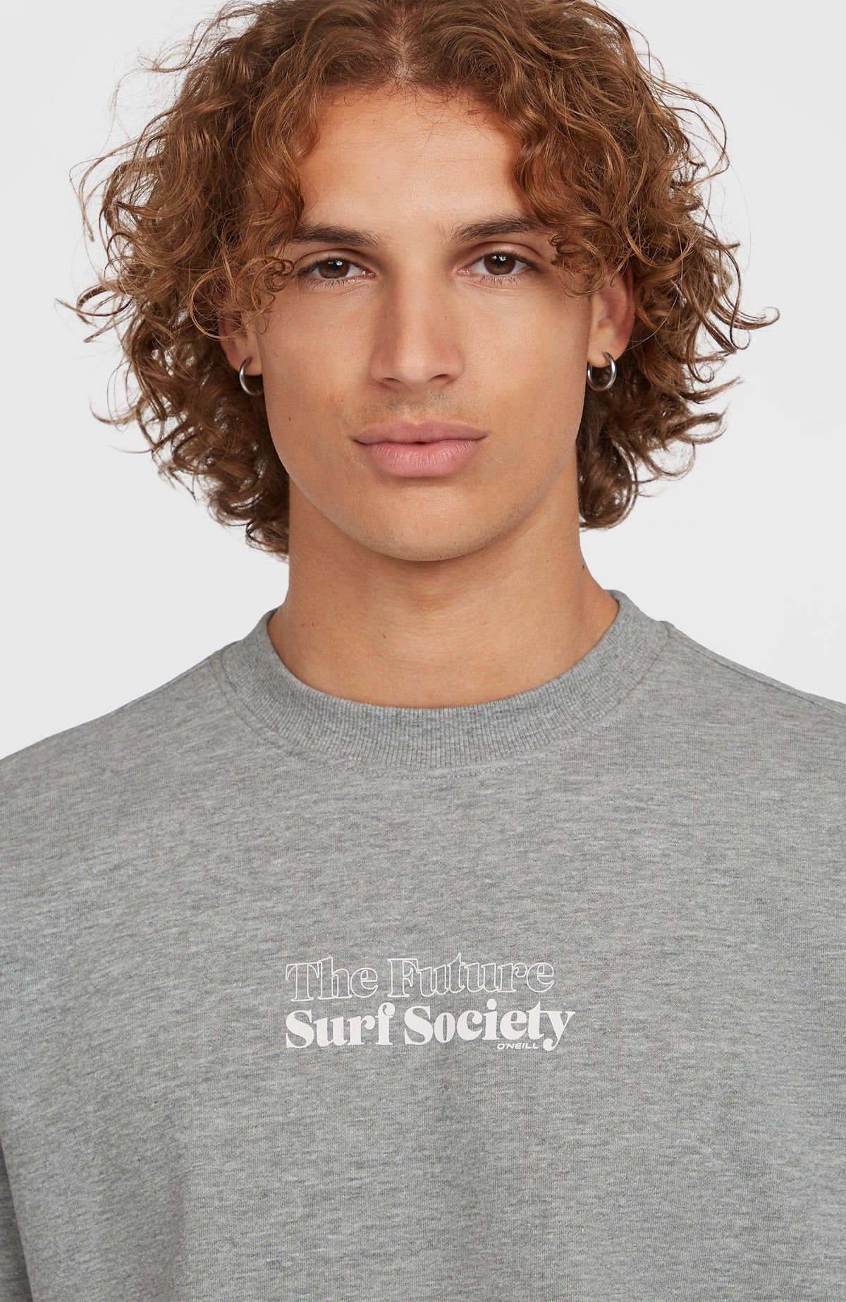 Future Surf Crew Sweatshirt | Silver Melee