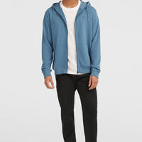 Small Logo Full-Zip Hoodie | Mozart Blue