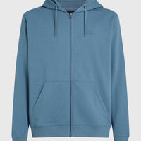 Small Logo Full-Zip Hoodie | Mozart Blue