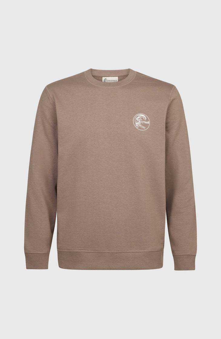 O'Riginals Chest Print Crew | Pure Cashmere