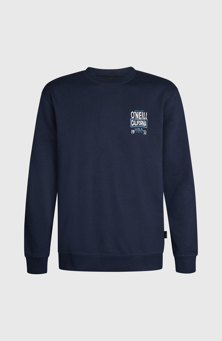 O'Neill Small Logo Crew Sweatshirt | Ink Blue