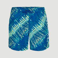 Cali Melting 16'' Swim Shorts | Bright Blue Tie Dye