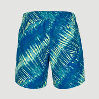 Cali Melting 16'' Swim Shorts | Bright Blue Tie Dye