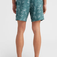 Cali Circle Surfer 16'' Swim Shorts | Blue Circle Surfer