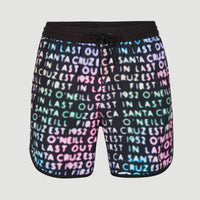 Scallop Neon 16'' Swim Shorts | Black Neon Lights