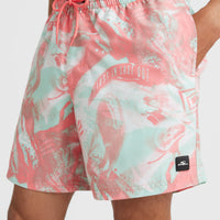 Cali Crazy 16'' Swim Shorts | Peach Crazy Jack