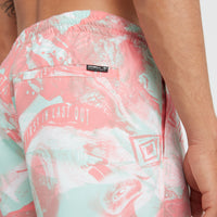 Cali Crazy 16'' Swim Shorts | Peach Crazy Jack