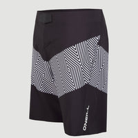 Surfers Not Street Children 19'' Boardshorts | Black SNSC Panel Print