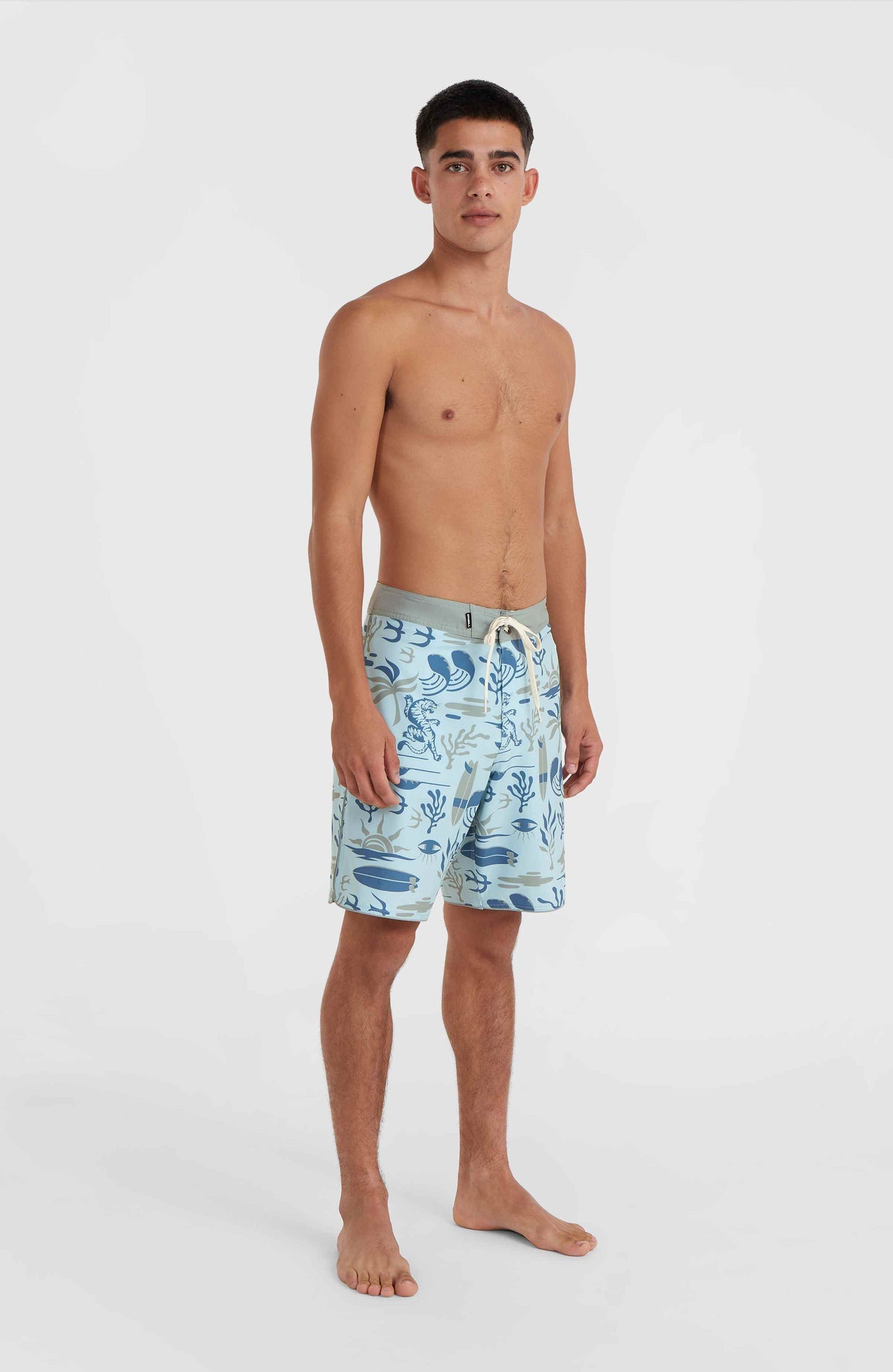 Hyperfreak Mysto Scallop 19'' Boardshorts | Blue Sky Mysto Scallop