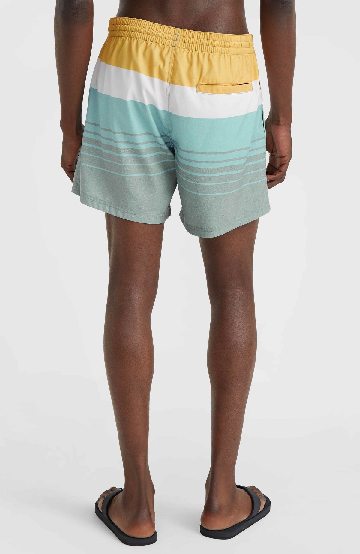 Mix and Match Cali Print 15'' Swim Shorts | Green Mix&Match Panel Print