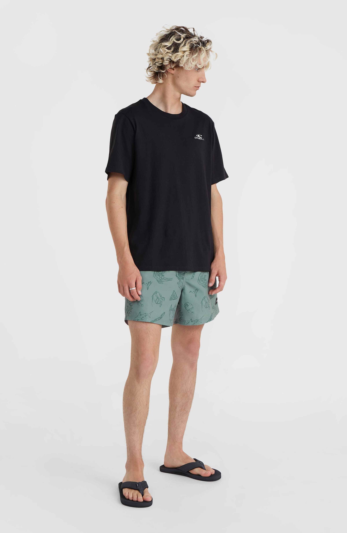 Mix and Match Cali Print 15'' Swim Shorts | Green Vintage Surfer