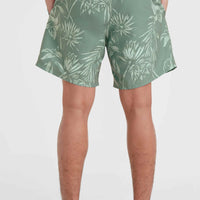 Mix and Match Cali 16'' Swim Shorts | Green Tonal Tropicana