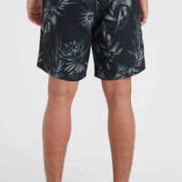 Mix and Match Cali 16'' Swim Shorts | Black Tonal Tropican