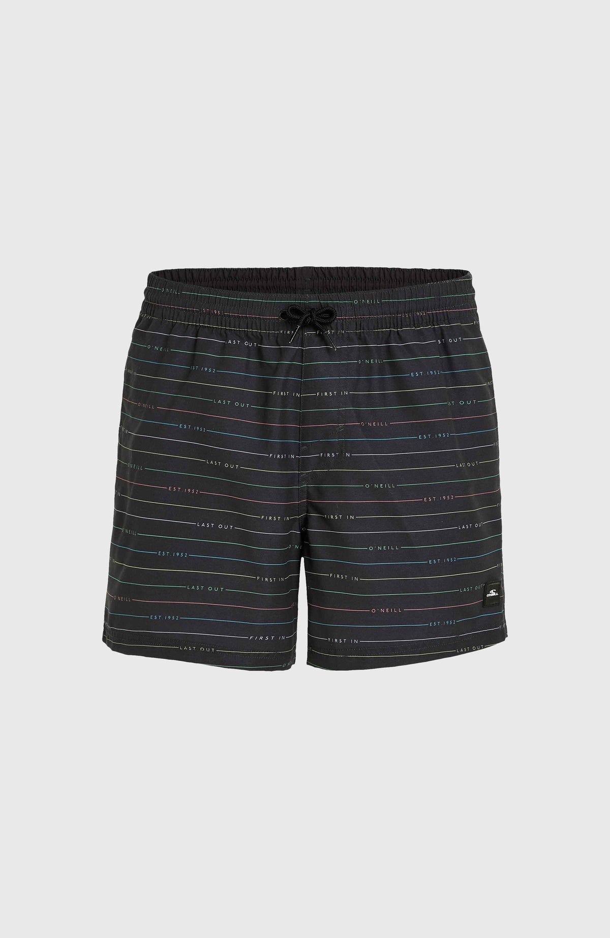 Jack O'Neill Cali First 15'' Swim Shorts | Black First Name Stripe