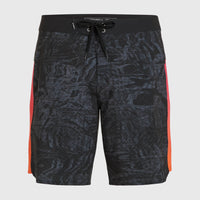 Hyperfreak Tech Panel 19'' Boardshorts | Black Pink/Orange Panel