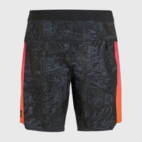 Hyperfreak Tech Panel 19'' Boardshorts | Black Pink/Orange Panel