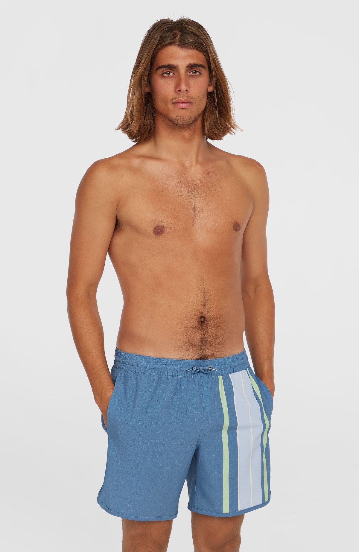 O'Riginals Scallop 16'' Swim Shorts | Blue Originals Longboard Stripe