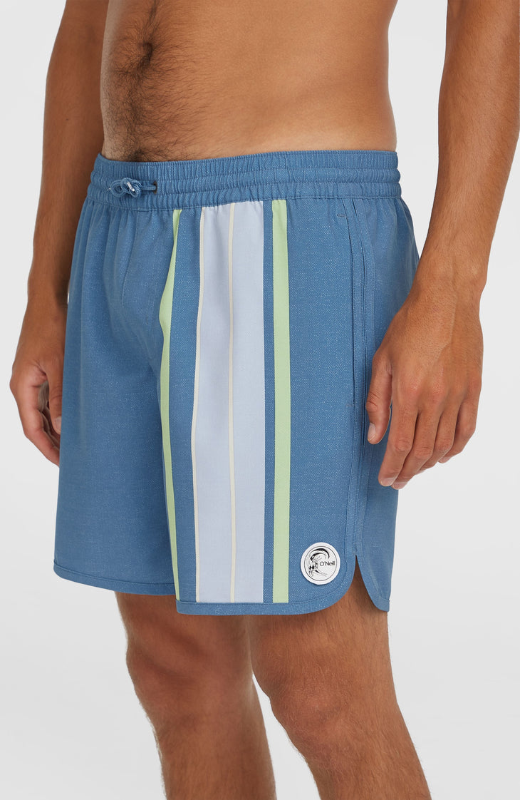 O'Riginals Scallop 16'' Swim Shorts | Blue Originals Longboard Stripe