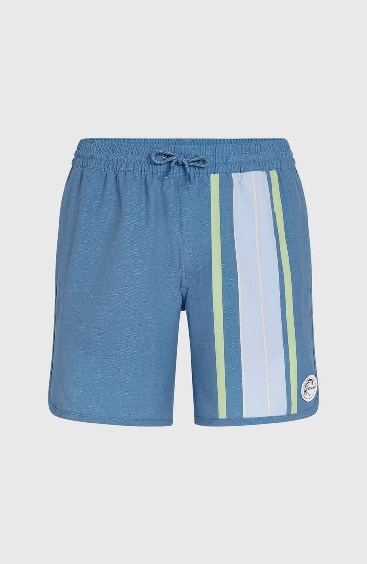 O'Riginals Scallop 16'' Swim Shorts | Blue Originals Longboard Stripe