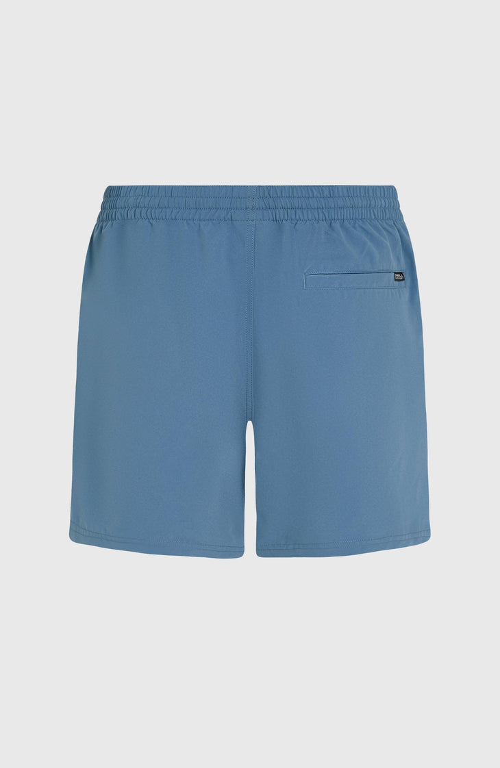 Cali Block 15'' Swim Shorts | Blue Dipped Leaves