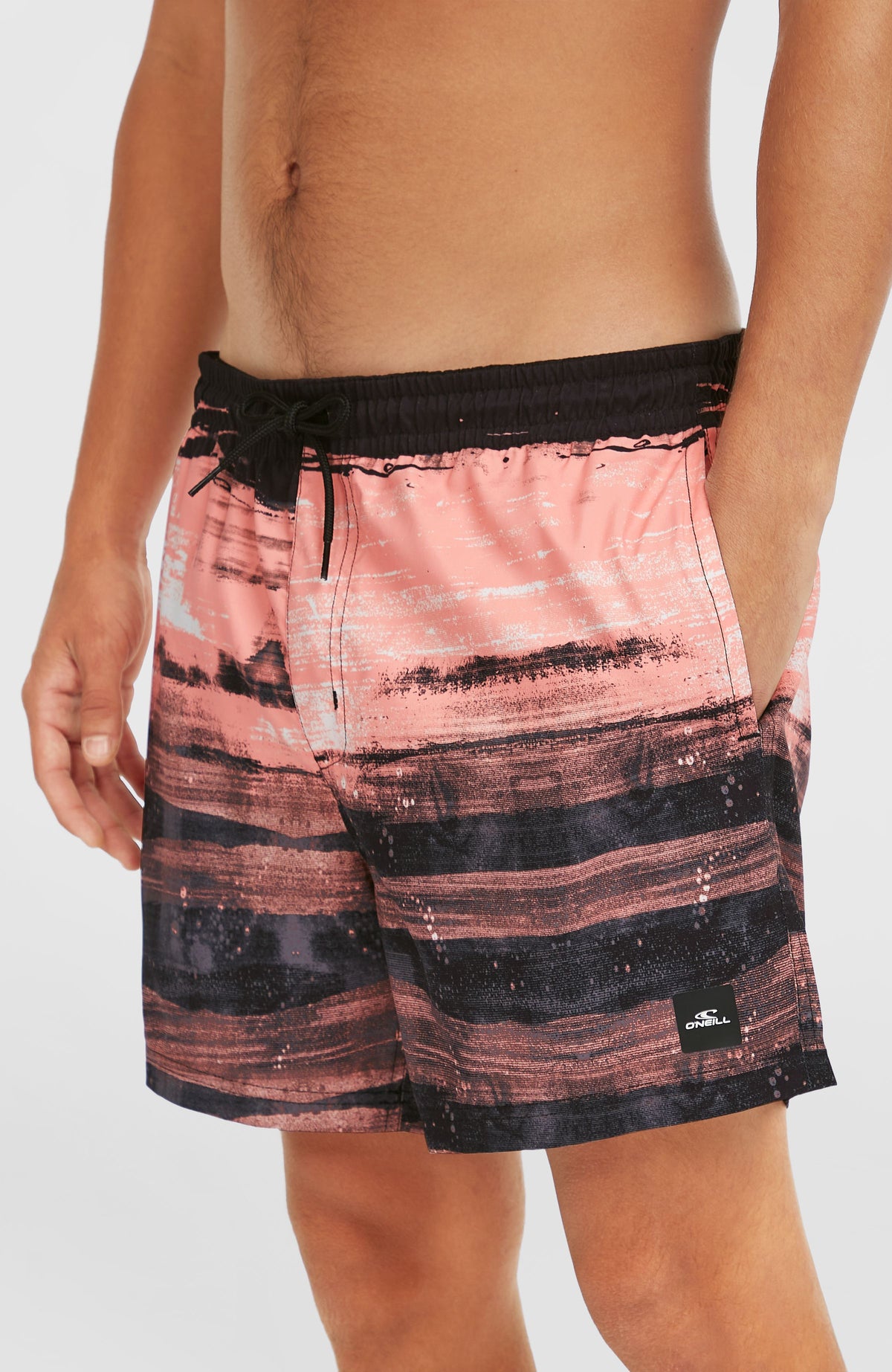 Cali Gradient 15'' Swim Shorts | Coral Melted Texture