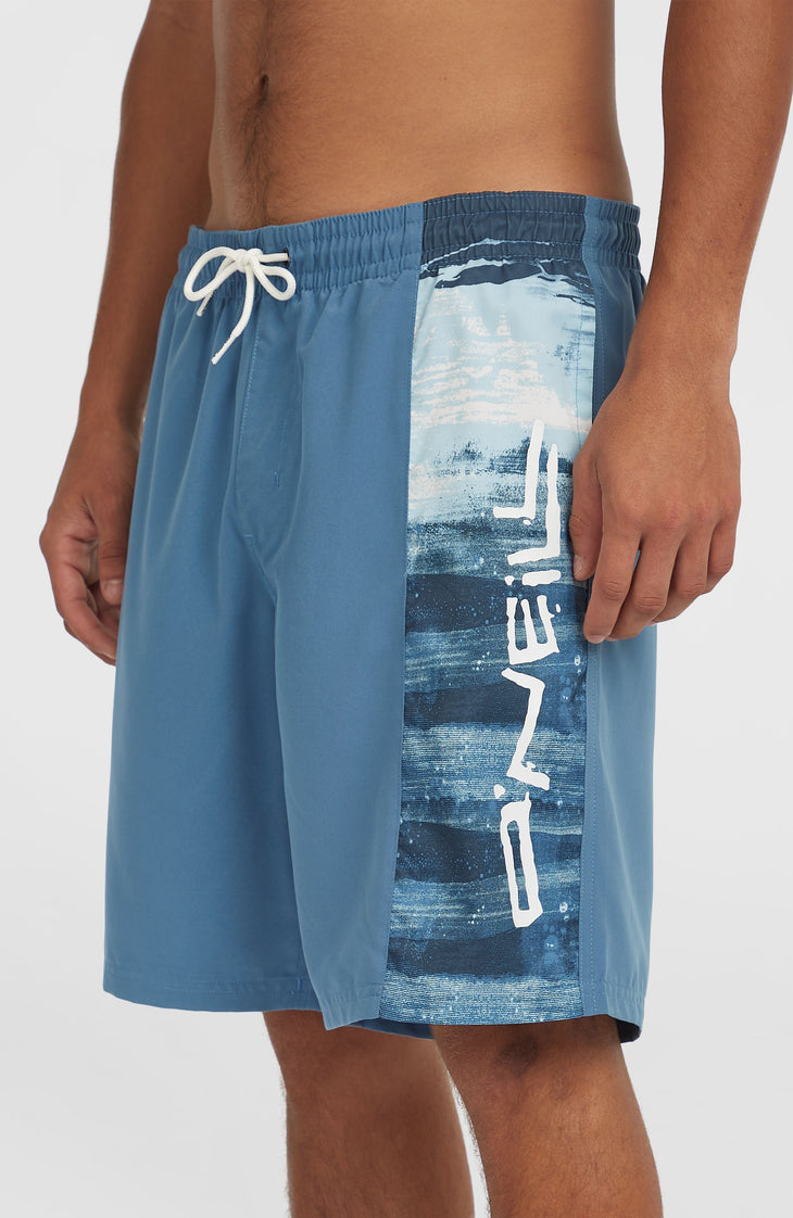 Retro 19'' Swim Shorts | Blue Melted Texture