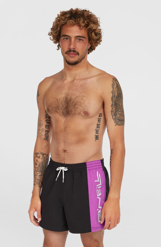 Retro 14'' Swim Shorts | Digitalis Colour Block