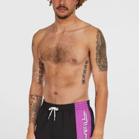 Retro 14'' Swim Shorts | Digitalis Colour Block