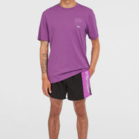 Retro 14'' Swim Shorts | Digitalis Colour Block
