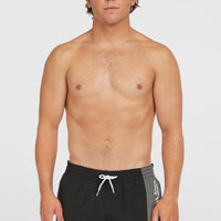 Retro 14'' Swim Shorts | Black Out Colour Block