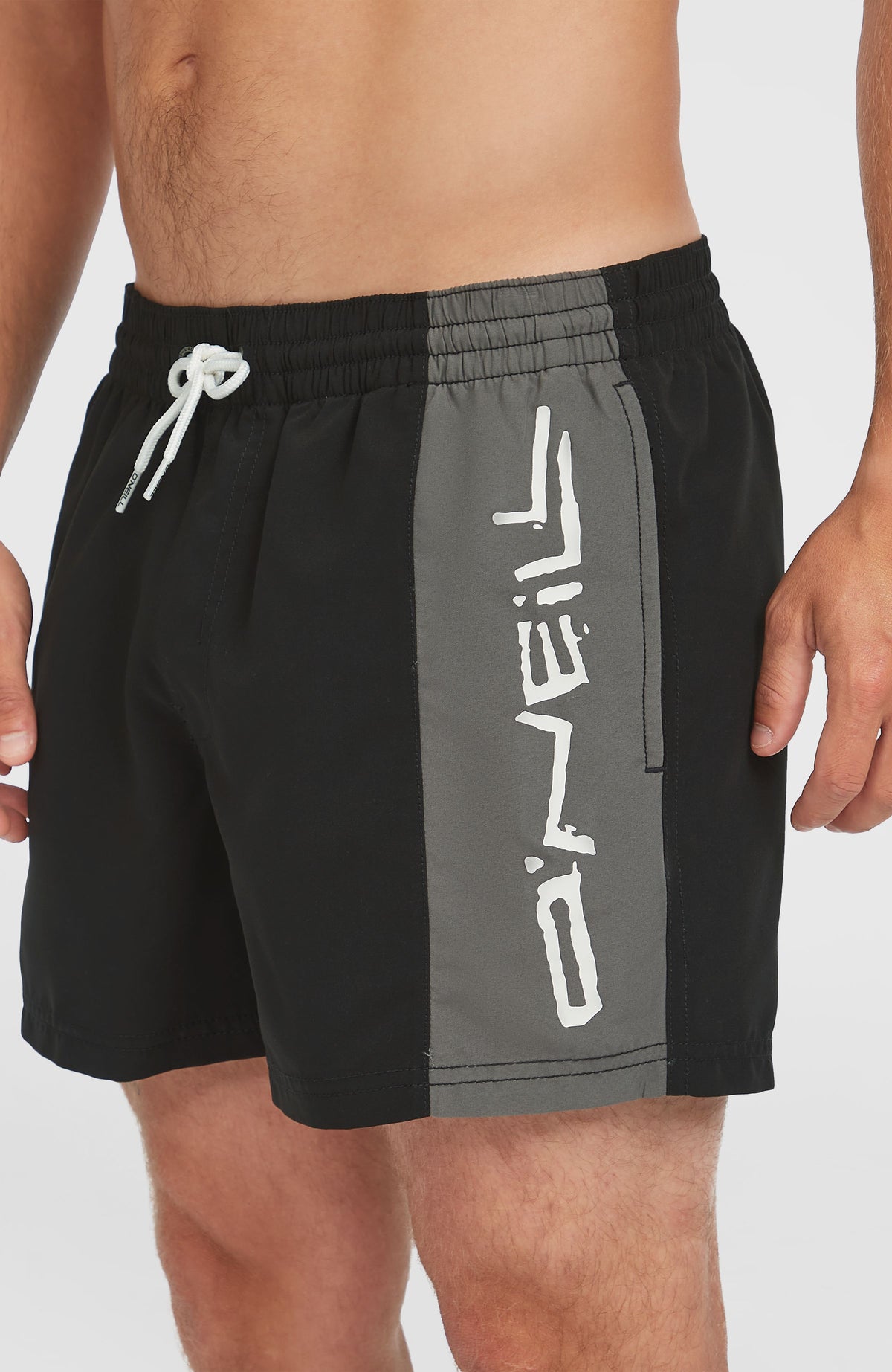 Retro 14'' Swim Shorts | Black Out Colour Block