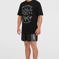 Retro 14'' Swim Shorts | Black Out Colour Block