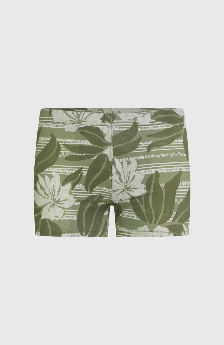 Essentials Floral Racer | Green Tonal Dusty Flower