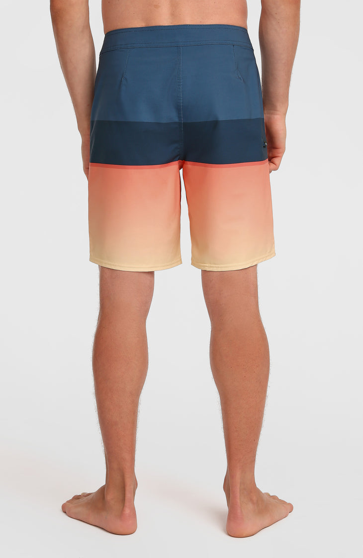 Hyperfreak Heat Block 19'' Boardshorts | Persimmon Heat Block