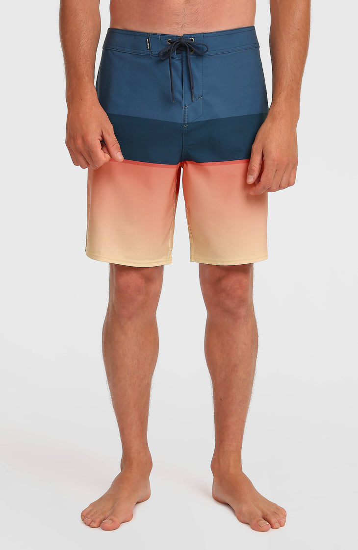 Hyperfreak Heat Block 19'' Boardshorts | Persimmon Heat Block
