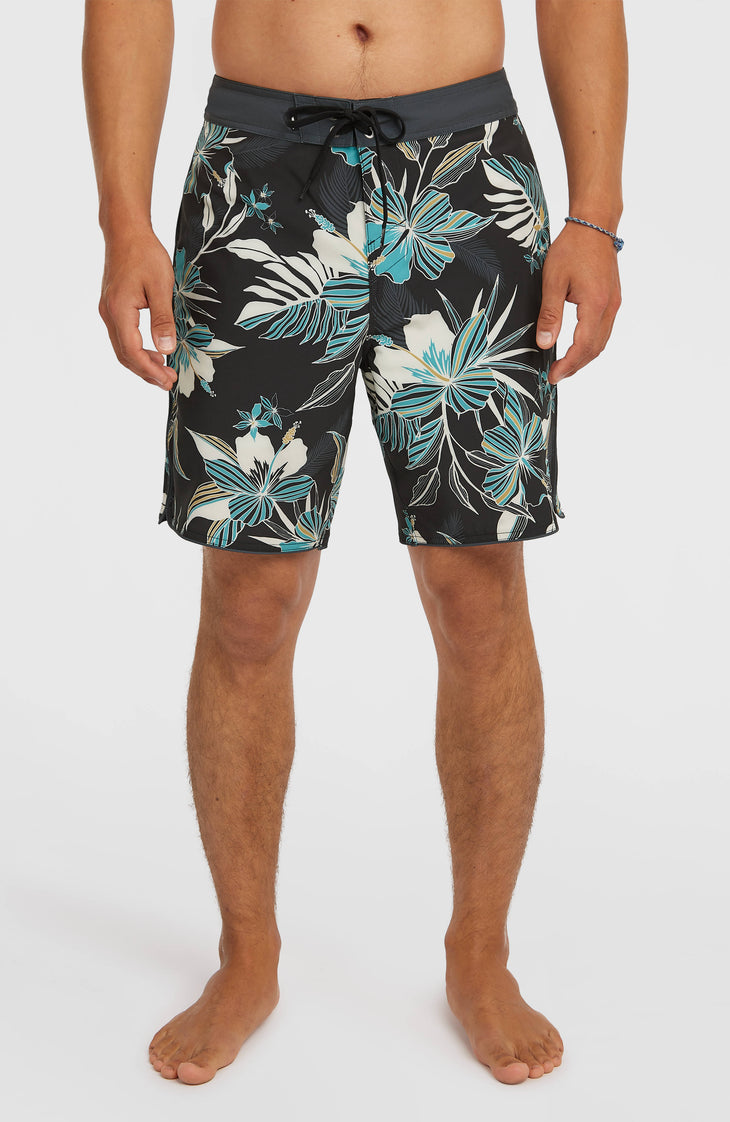 Hyperfreak Mysto Scallop 19'' Boardshorts | Black Mysto Scallop