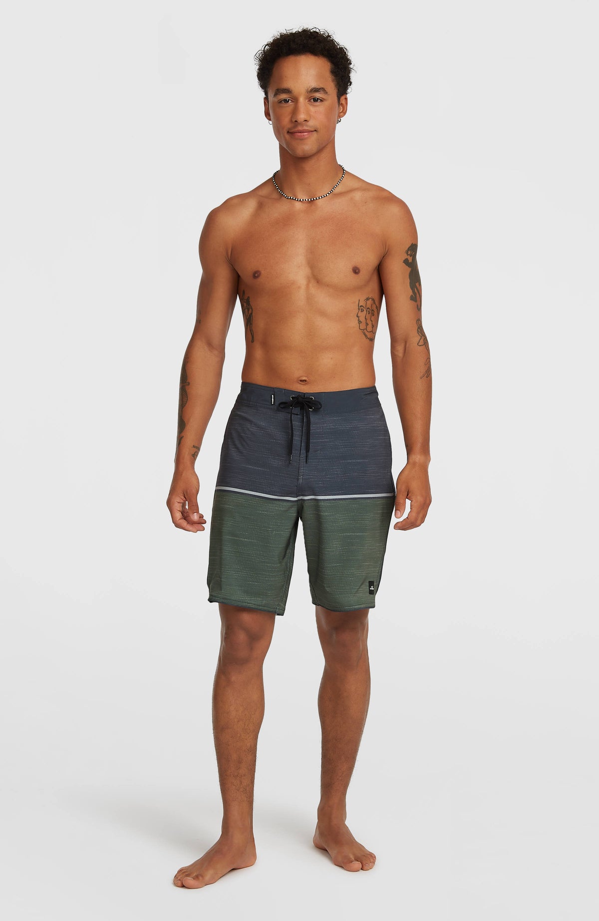 Hyperfreak Mysto Block 19'' Boardshorts | Dark Olive Mysto Block