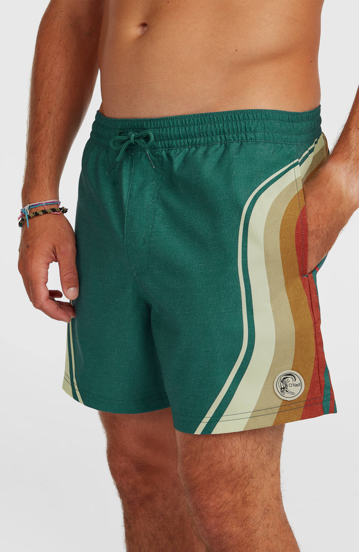 O'Riginals Longboards 15'' Swimshorts | Green Originals Sideburns