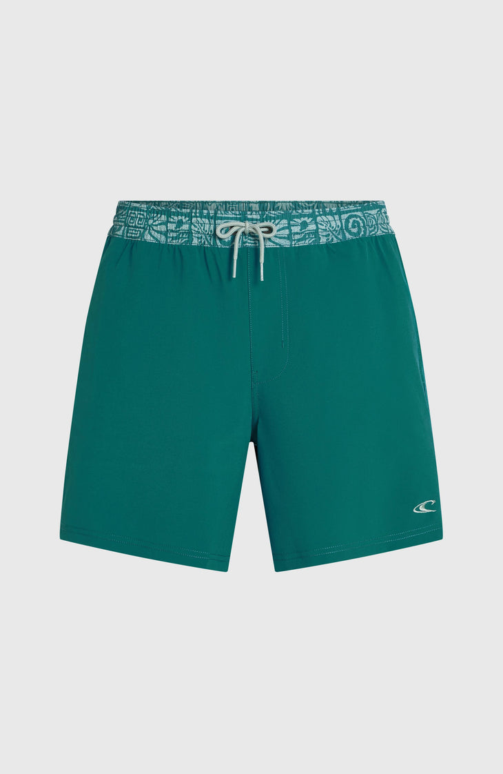 Pocket Print 16'' Swimshorts | Botanical Heat