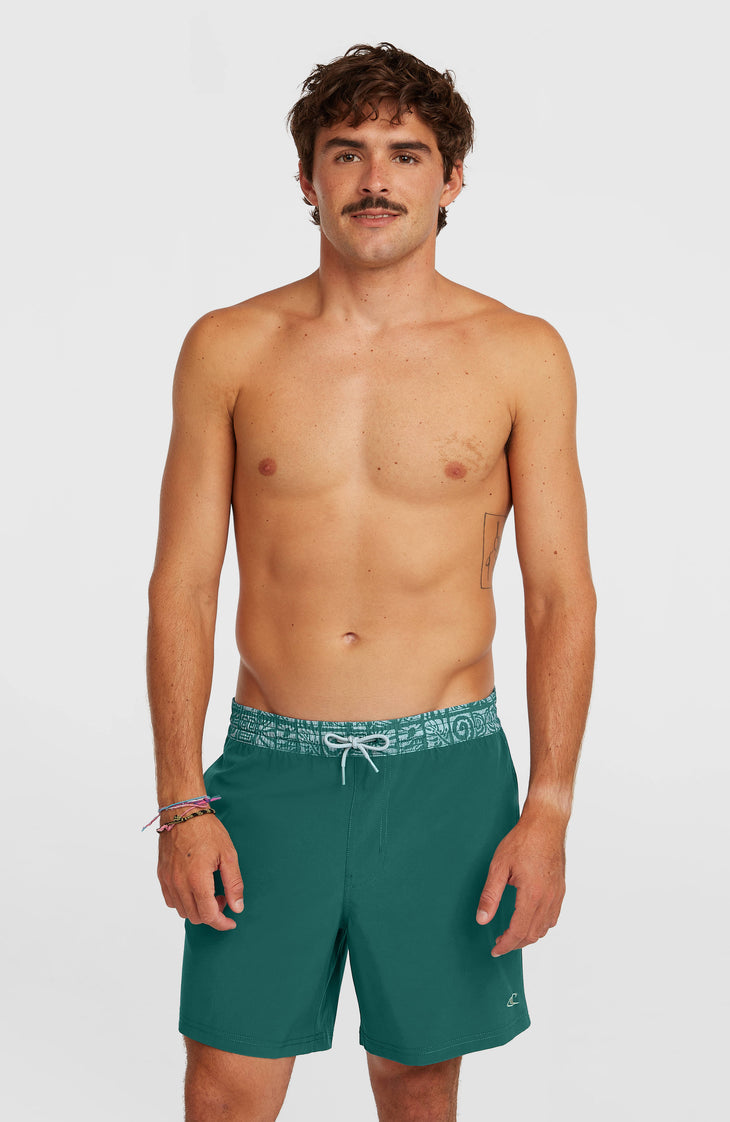 Pocket Print 16'' Swimshorts | Botanical Heat