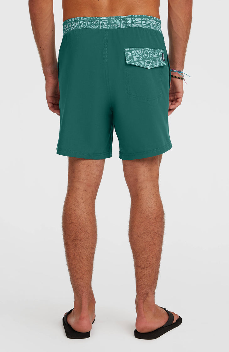 Pocket Print 16'' Swimshorts | Botanical Heat